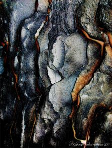 Abstract image of Lias limestone strata