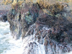 Details of rock texture and pattern at Kynance Cove