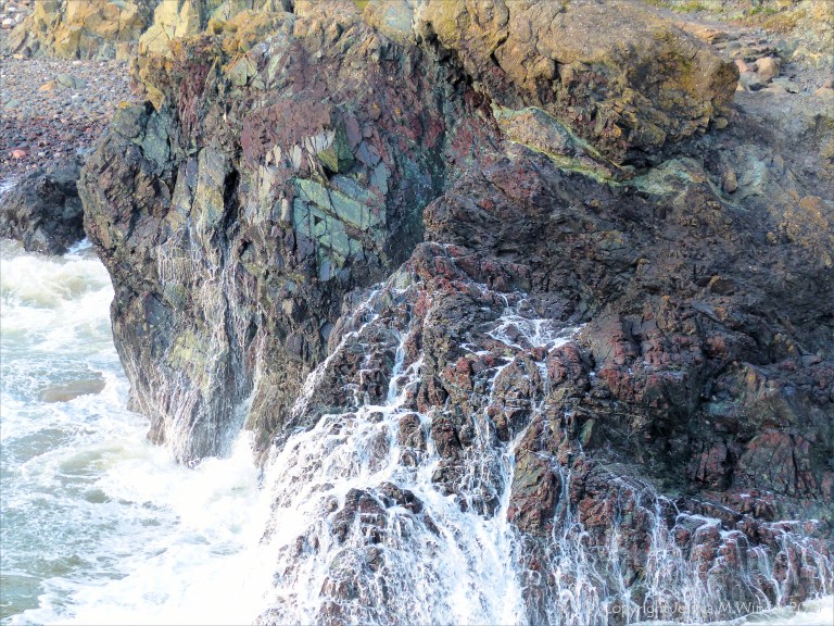 Details of rock texture and pattern at Kynance Cove