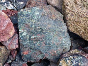 Details of rock texture and pattern at Kynance Cove