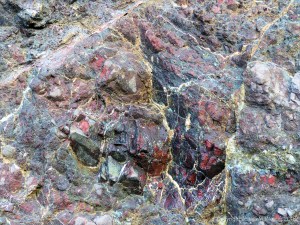 Details of rock texture and pattern at Kynance Cove