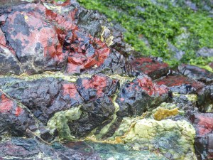 Details of rock texture and pattern at Kynance Cove