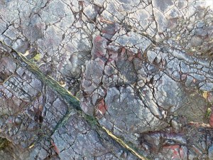 Details of rock texture and pattern at Kynance Cove