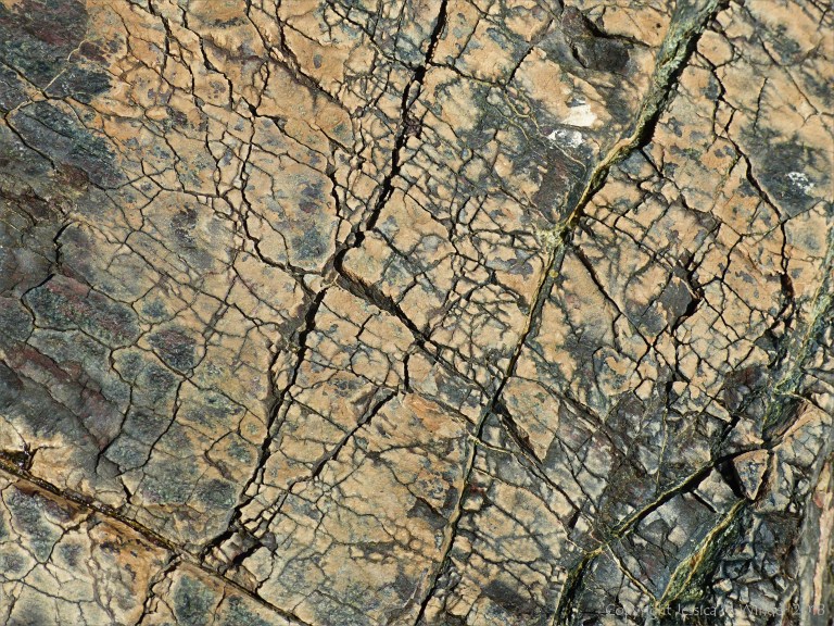 Details of rock texture and pattern at Kynance Cove