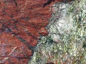 Details of rock texture and pattern at Kynance Cove