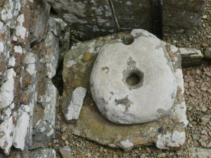 Broch of Gurness archaeological remains in Orkney constructed with Stromness Flagstone 2000 years ago