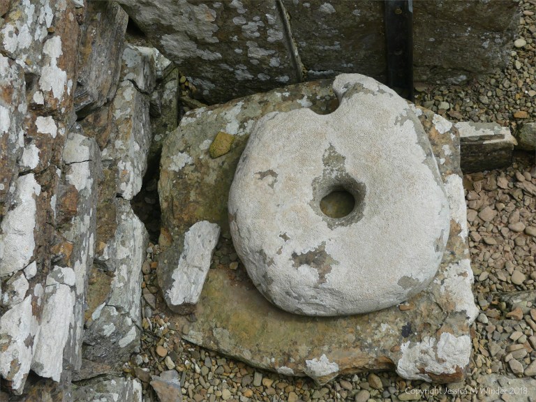Broch of Gurness archaeological remains in Orkney constructed with Stromness Flagstone 2000 years ago