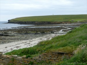 View looking northwest towards Brough of Birsay
