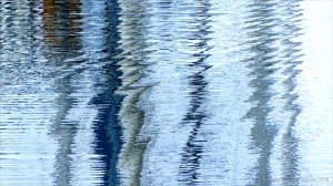 Reflection of rigging on water