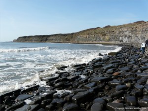 Boulders on the upper shore at Kimmeridge Bay