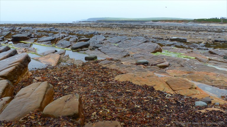 View looking northeast across the causeway at Birsay in Orkney