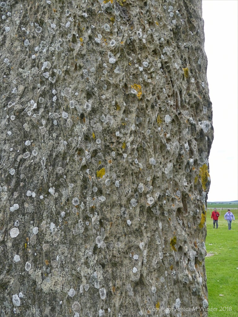 Close-up of rock texture on a Standing Stone of Stenness