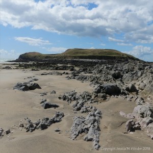 View of Burry Holms from Spaniard Rocks
