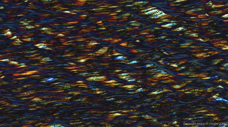 Abstract re-coloured water pattern