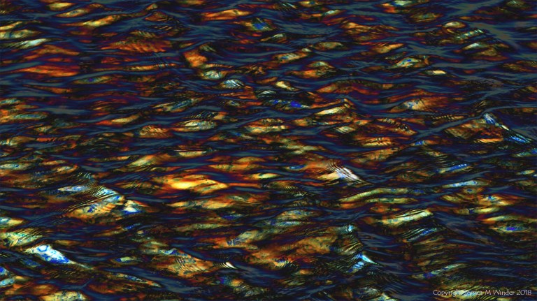 Abstract re-coloured water pattern