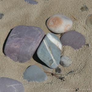 Beach pebbles