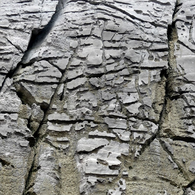 Natural pattern on rocks caused by weathering
