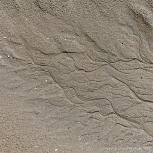 Sand texture and pattern on the beach