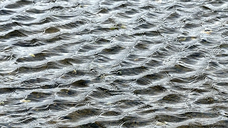 Natural river water surface texture and pattern
