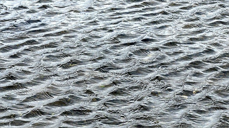 Natural river water surface texture and pattern