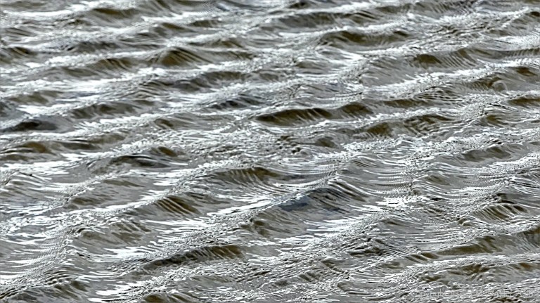 Natural river water surface texture and pattern
