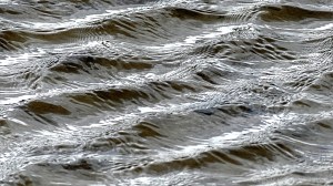 Natural river water surface texture and pattern