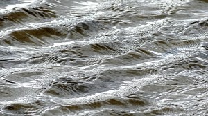 Natural river water surface texture and pattern