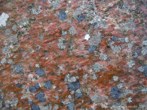 Natural pattern and colour on granite rock