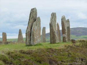 Standing stones at the Ring of Brodgar in Orkney