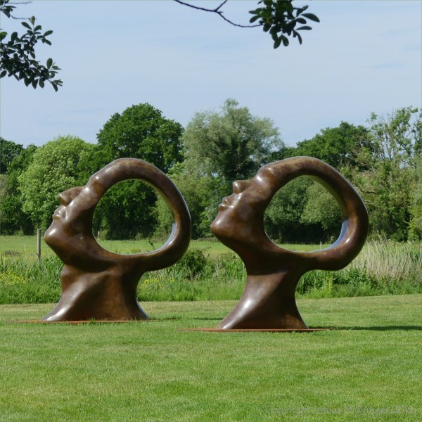 Bronze sculptures called "Search for Enlightenment" by Simon Gudgeon