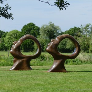 Bronze sculptures called "Search for Enlightenment" by Simon Gudgeon