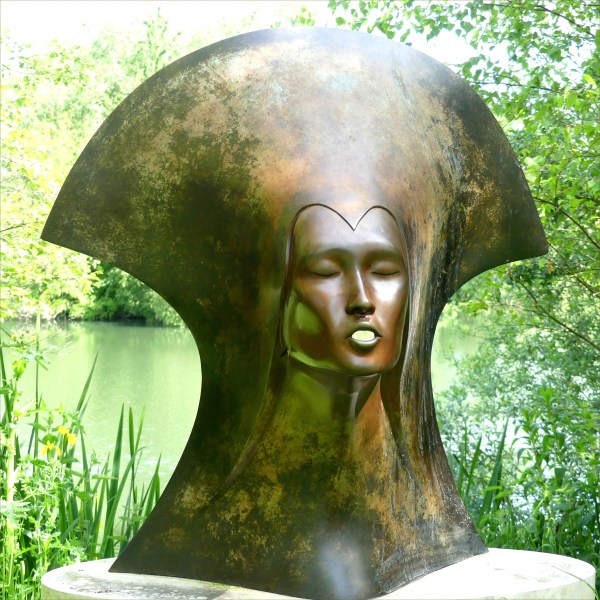 Bronze sculpture "Whispering Spirit " by Simon Gudgeon