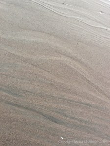 Natural sand texture and pattern on the beach