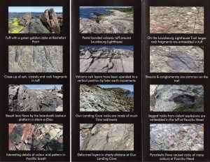 Leaflet about rocks in the Louisbourg area of Cape Breton