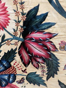 18th century Indian embroidered flowers