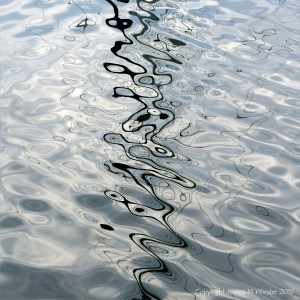 Abstract patterns of reflection on water