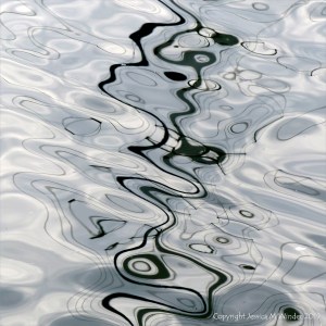 Abstract patterns of reflection on water