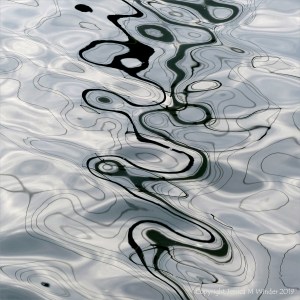 Abstract patterns of reflection on water