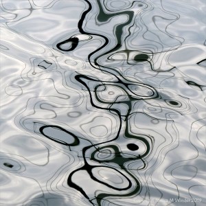 Abstract patterns of reflection on water