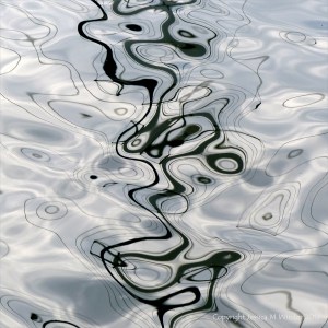 Abstract patterns of reflection on water