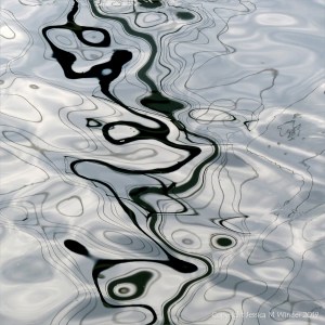 Abstract patterns of reflection on water