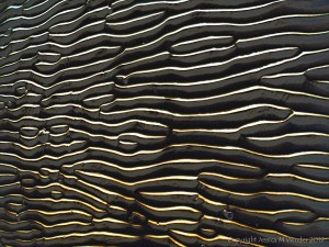 Abstract enhanced photograph of sand ripple patterns