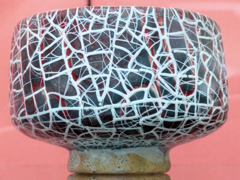 Crackled glaze on a tea bowl