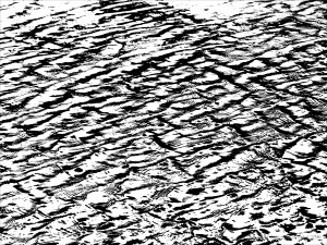 Natural water ripple patterns in black and white