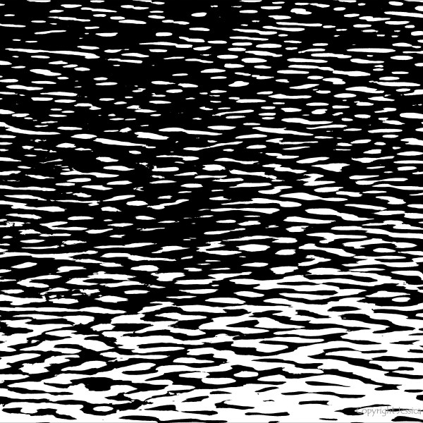 Natural water ripple patterns in black and white