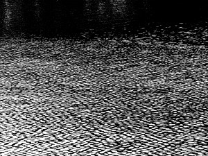 Natural water ripple patterns in black and white