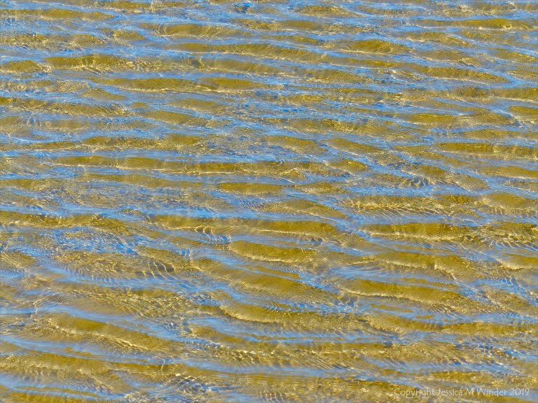 Natural pattern and texture of water in small waves