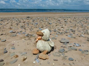 Flotsam on a UK beach
