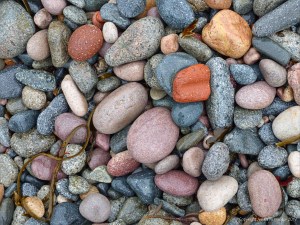 Pebbles on the beach
