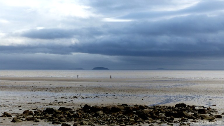 Beachscape with storm clouds on a winter's day